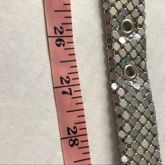 Silver Belt Shiny Bling w/ Etched Buckle and Tip - Picture 8 of 12